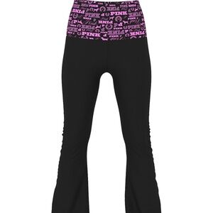 Victoria’s Secret Pink fold over flare leggings
